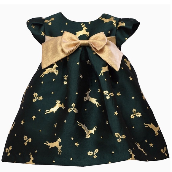 Bonnie Jean 2-Piece Reindeer Trapeze Fit & Flare Dress & Panty Size 18M NWT - Picture 6 of 6